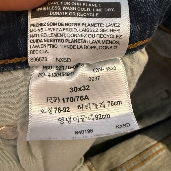 Signature Levi Strauss Jeans Mens 30x31 Blue S37 Slim Fit Denim Stretch Pants - Picture 12 of 13